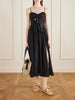 Aster cutout gathered silk-chiffon midi dress