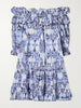 Breakfast off-the-shoulder tiered printed cotton midi dress