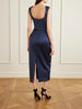 Ayla embellished satin midi dress