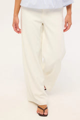 Perfect Stranger Robie High Rise Suiting Pants White