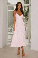Tide Kissed Midi Dress Pink