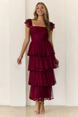 Noir Soirée Maxi Dress Wine