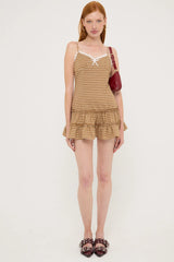 Lioness Yves Mini Dress Chocolate Check