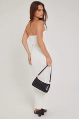 Luck & Trouble Seashell Knit Midi Dress White