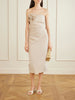 Vera embellished gingham cotton midi dress