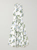 Norika belted floral-print cotton-poplin midi shirt dress