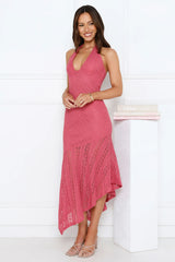 Soft Sonata Halter Maxi Dress Rose