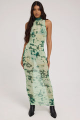 Jgr & Stn Candace Mesh Maxi Dress Candace print