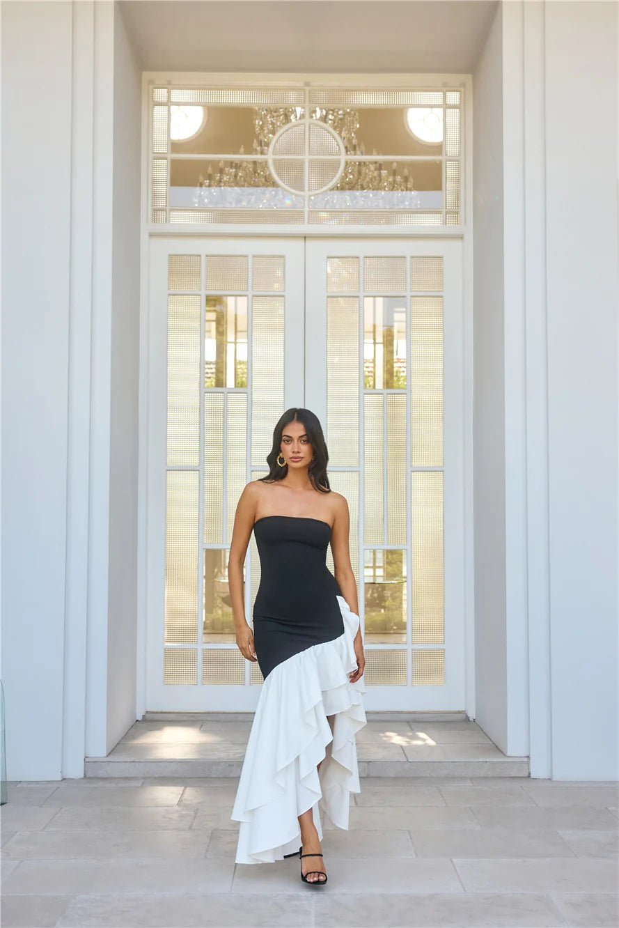 Extravagant Events Strapless Maxi Dress Black