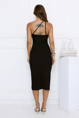 Boldly Stood Midi Dress Black
