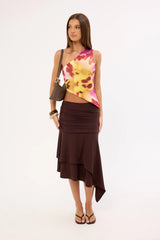 Feners Besos Bloom One Shoulder Top Bloom