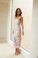 One Of One Midi Dress Purple